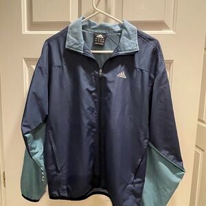 Adidas Blue Windbreaker Jacket